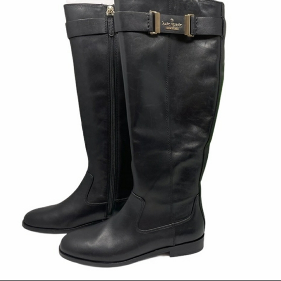 Kate Spade Ronnie Black Riding Boot 5 nwt - Picture 3 of 5